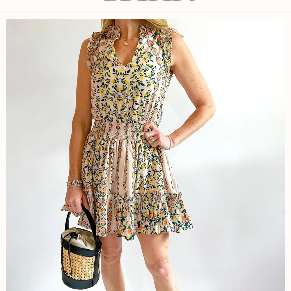 Anna Cate Morgan mini dress Amalfi print